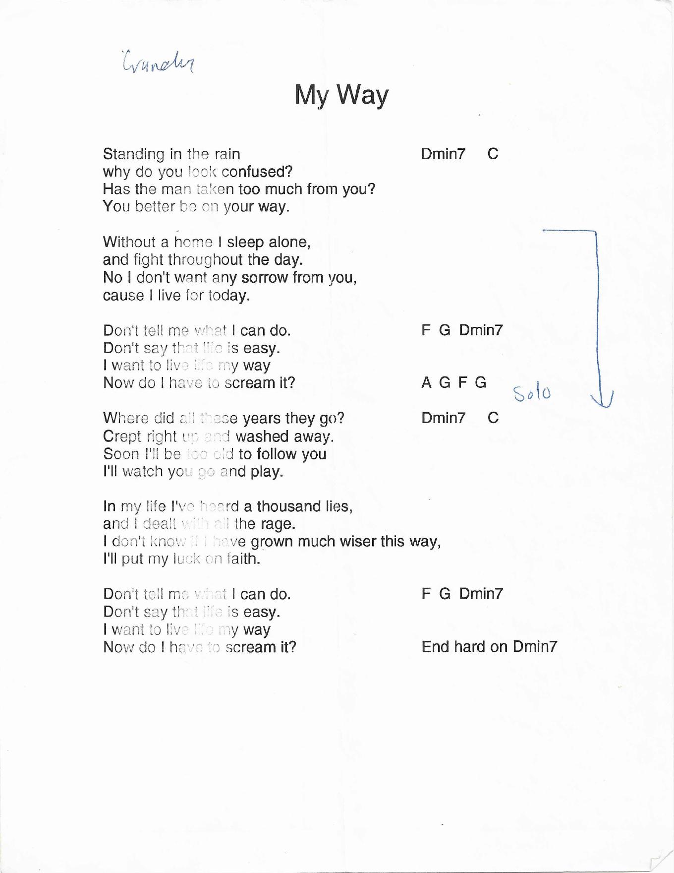 My Way - Uncle Shinbone archive media