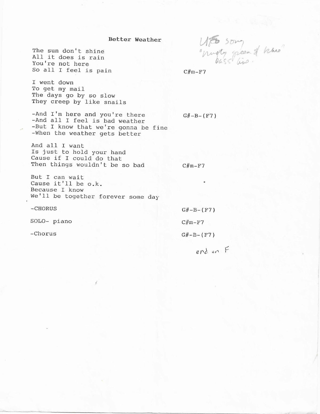 Better Weather - Uncle Shinbone archive media