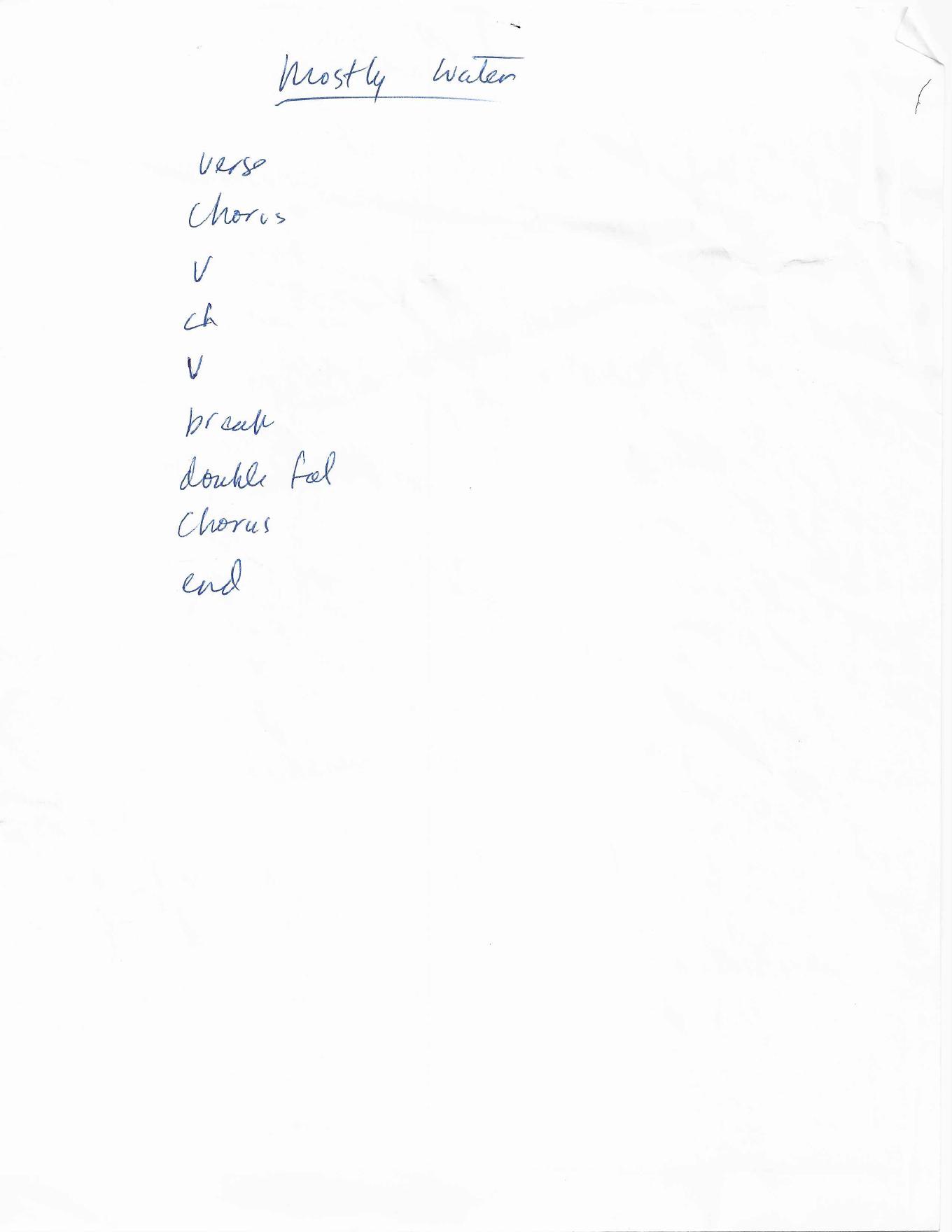 Mostly Water - Uncle Shinbone archive media