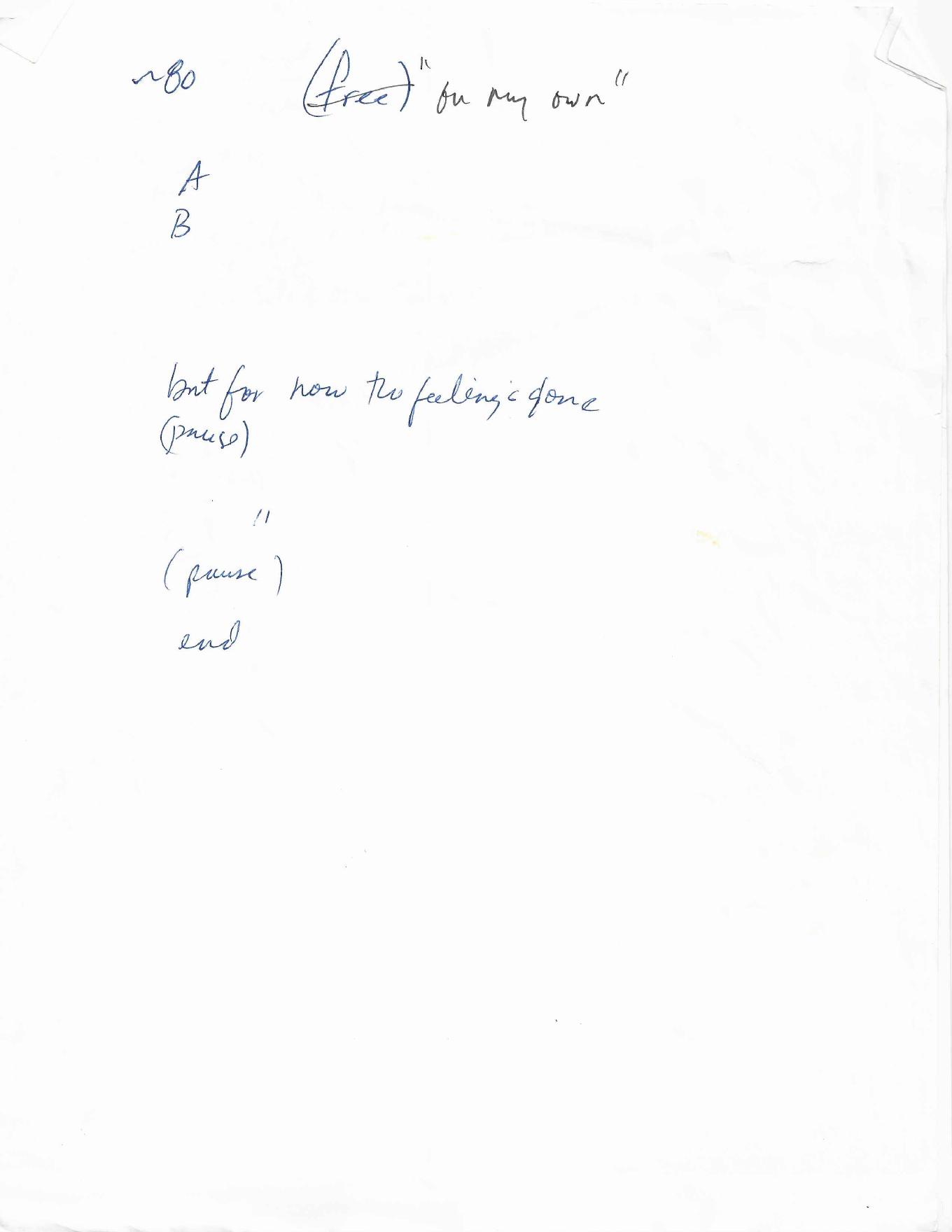 On My Own - Uncle Shinbone archive media